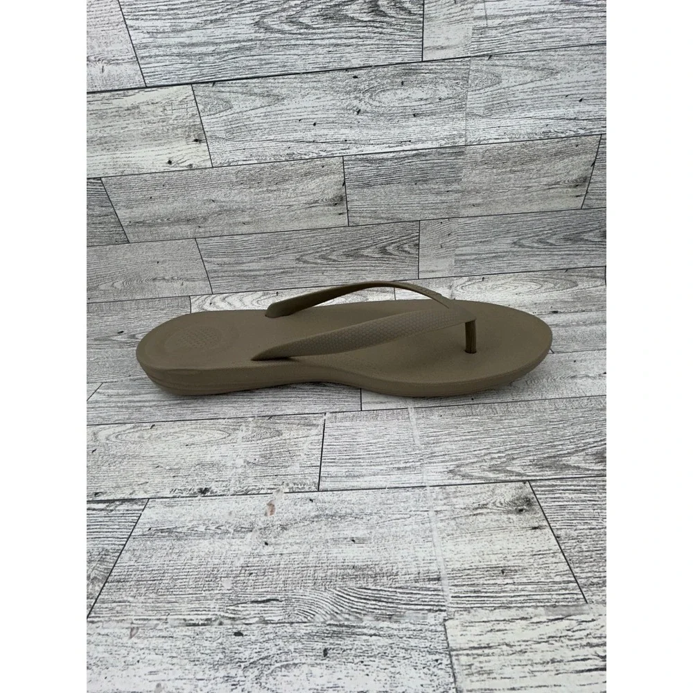 FitFlop iQushion Ergonomic Flip Flops‎ Men Tan Brown Comfort Sandals US 11 EU 44